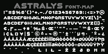 ASTRALYS Font Poster 8