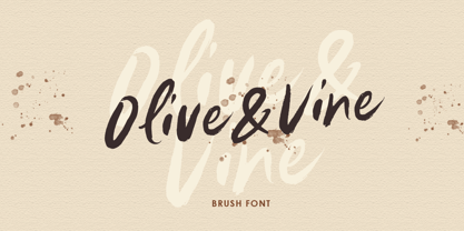 Olive Vine Font Poster 1