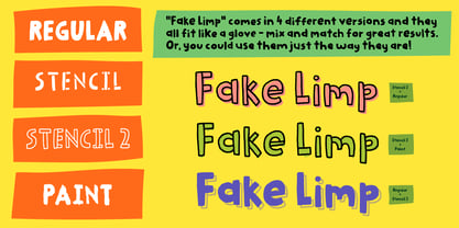 Fake Limp Font Poster 5