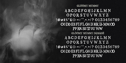Gloomy Mummy Font Poster 9