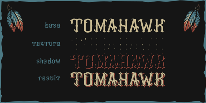 Tomahawk Font Poster 3