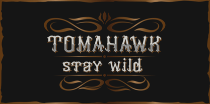 Tomahawk Font Poster 5