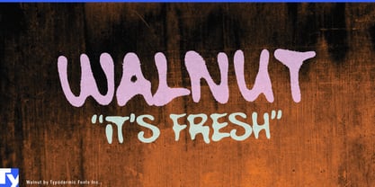 Walnut Font Poster 1