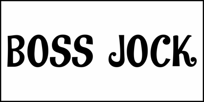 Boss Jock JNL Font Poster 2