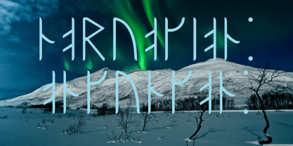 Ongunkan Norwegian Futhark Font Poster 3