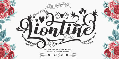 Liontine Script Font Poster 1