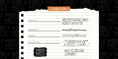 Hand & Write Font Poster 11