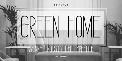 Green Home Font Poster 1