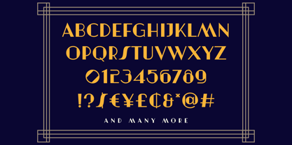Artisual Deco Font Poster 3