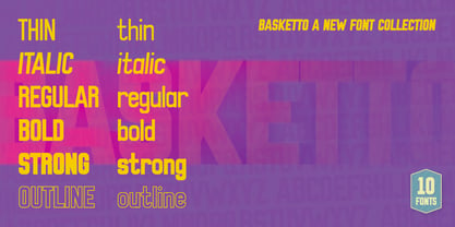 Basketto Font Poster 4