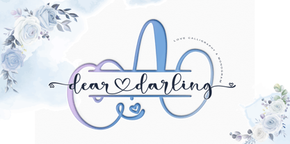 Dear Darling Font Poster 1
