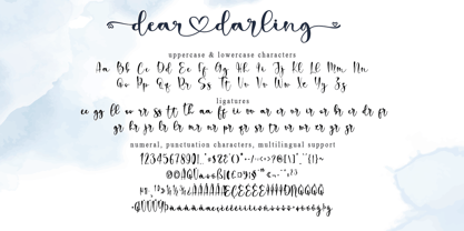 Dear Darling Font Poster 8