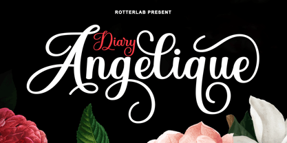 Diary Angelique Font Poster 8