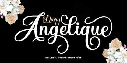 Diary Angelique Font Poster 1