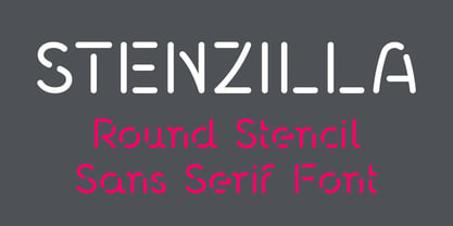 Stenzilla Font Poster 1