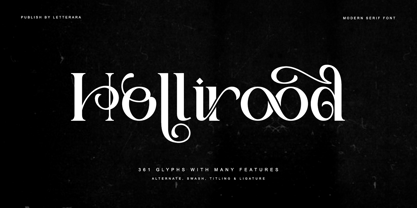 Hollirood Font Poster 1