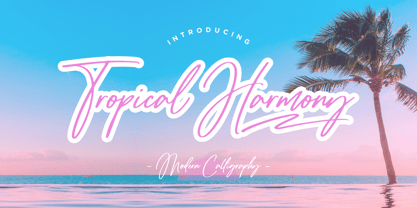 Tropical Harmony Font Poster 1
