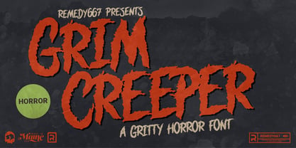 Grim Creeper Font Poster 1