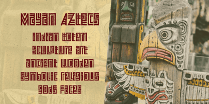 Ancient Totem Two Font Poster 3