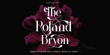 Roland Bryon Font Poster 1