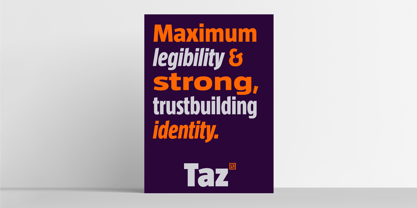 Taz Font Poster 11