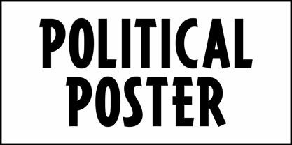 Political Poster JNL Font Poster 2
