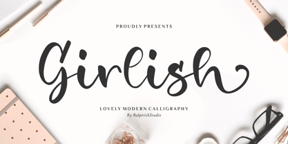 Girlish Font Poster 1