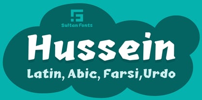 SF Hussein Font Poster 2
