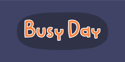 Busy Day Font Poster 1