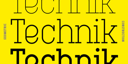 Technik Serif Police Poster 1