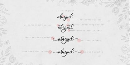 Abigale Font Poster 2