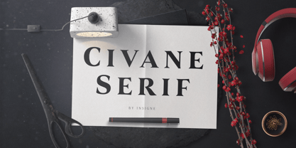 Civane Serif Font Poster 1