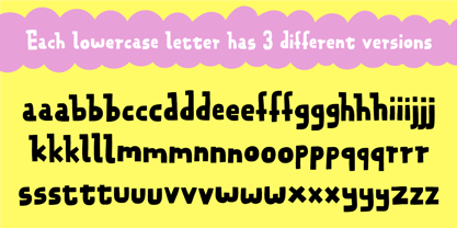 Sugared Beat Font Poster 2