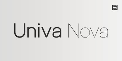 Univa Nova Font Poster 1