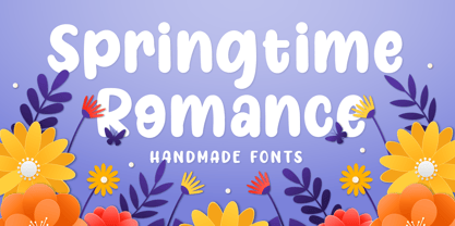 Springtime Romance Font Poster 1