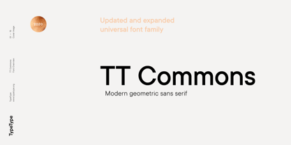 TT Commons Classic Font Poster 1