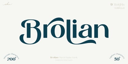 Brolian Font Poster 1