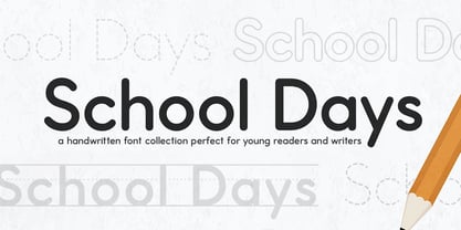 School Days Font Poster 1