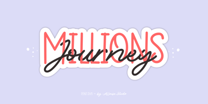Millions Journey Font Poster 1