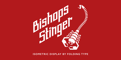 Bishops Stinger Font Poster 1