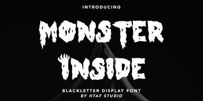 Monster Inside Font Poster 1
