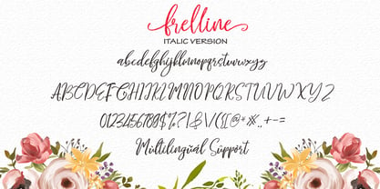 Frelline Script Font Poster 8