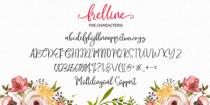Frelline Script Font Poster 6
