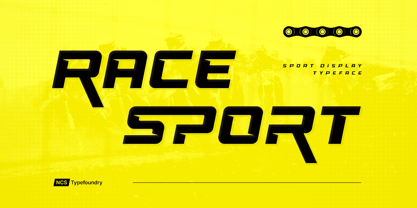 Race Sport Font Poster 1