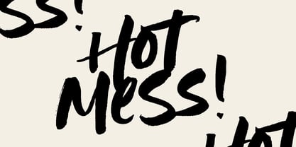 Hot Mess Font Poster 1