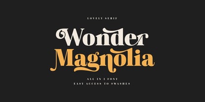 Wonder Magnolia Font Poster 1