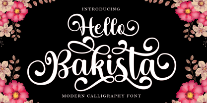Hello Bakista Script Font Poster 1