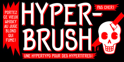 Hyper Brush Font Poster 1