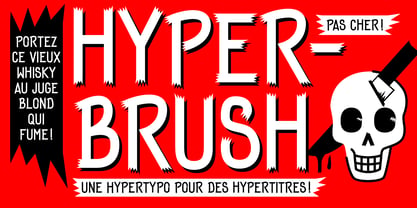 Hyper Brush Font Poster 2