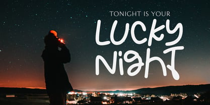 Lucky Night Font Poster 1